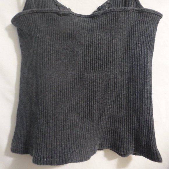 RUMI NEELY, sexy ribbed lacing looped vest cami, size medium, GUC - Picture 10 of 10